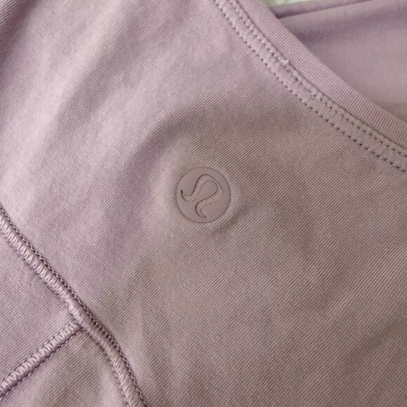 Women Lululemon Side Story Tank Relaxed Fit Hip Length Lilac Quartz Light Purple - Picture 7 of 8